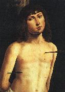 Lorenzo  Costa Saint Sebastian oil painting reproduction